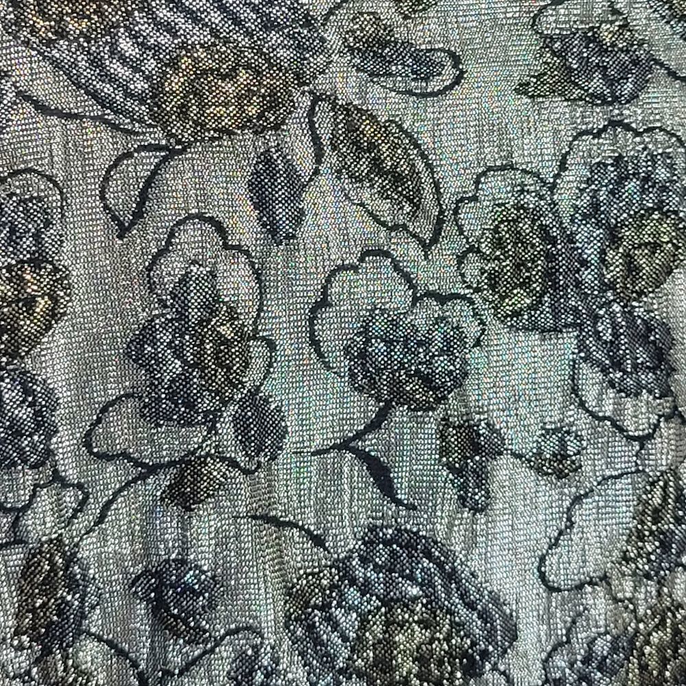 Vintage Cimone Metallic Silver Floral Jacket - Picture 11 of 15
